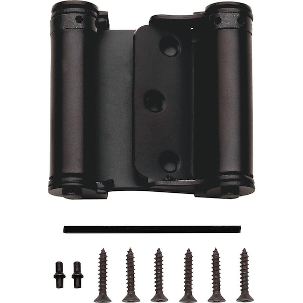 National 3 In. Oil Rubbed Bronze Double-Acting Spring Door Hinge - N100052