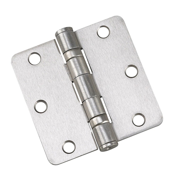 Richelieu 2Pack 3 12inch 89 mm Full Mortise Ball Bearing Butt Hinge, Brushed Nickel - 42821NBB