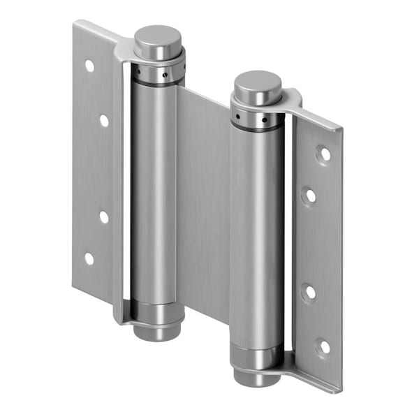 Deltana 5in Double Action Saloon Hinge Satin Stainless Steel Finish - DASHS5U32D