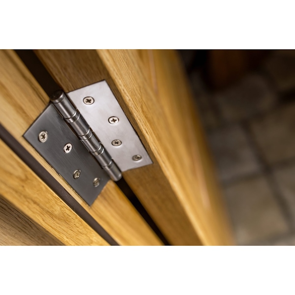 Richelieu 4inch 102 mm Full Mortise Ball Bearing Butt Hinge, Black - 4822FBB