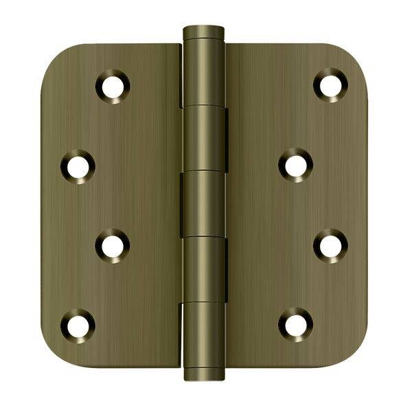 Deltana Antique Brass Door and Butt Hinge - DSB4R55-RZ