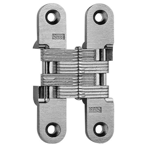 Soss Door Invisible Hinge, 1-3/8 in-1-3/4 in Door Thickness, Unplated - 216UNP