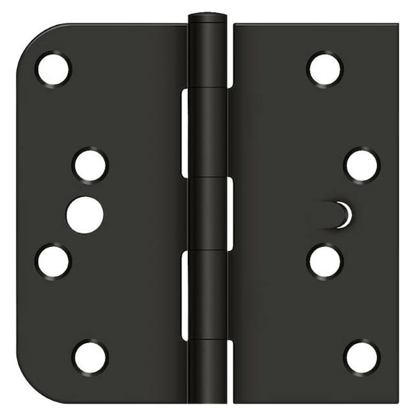 Deltana Oil Rubbed Bronze Square Hinge, Holes per Leaf: 4 - S44058TT10B-LH
