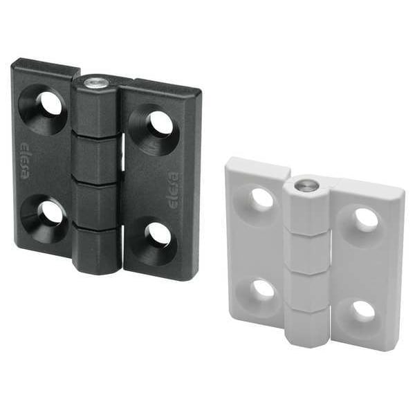 Elesa Pivot Hinge, Technopolymer, Full Surface Mounting, 7/16 in Leaf W x 1 3/16 in Leaf H, matte - CFM.30 SH-4- CLEAN
