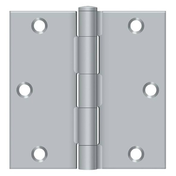 Deltana Satin Chrome Door and Butt Hinge - S35U26D-R