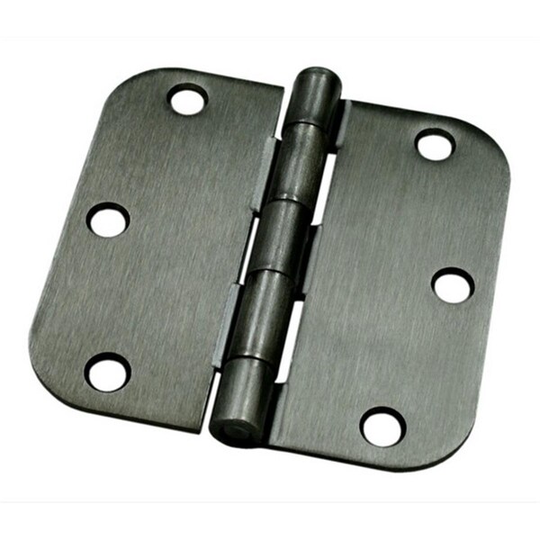 Patioplus 3.5 x 3.5 x 0.62 in. Radius Residential Hinge Thickness, Antique Nickel, Steel, 2PK - PA2667214