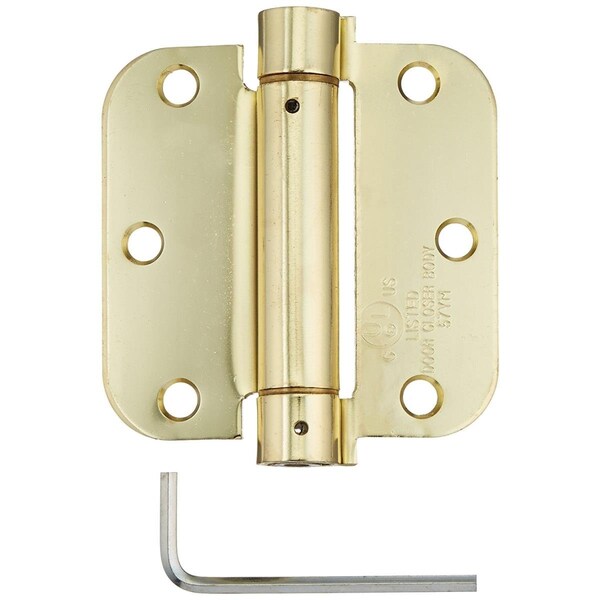 Patioplus DSH35R53-4 3.5 x 3.5 x 0.62 in. Spring Hinge Steel-US3 - PA561939