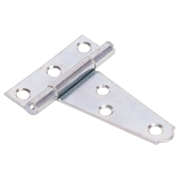 Prosource T-Hinge, Steel, Zinc, Fixed Pin, 180 deg Range of Motion, 8 Pc lb - LTH-Z02-013L