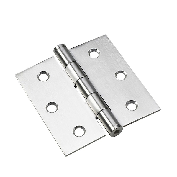 Richelieu 2Pack 3inch 76 mm Full Mortise Butt Hinge, Stainless Steel - 820SSB