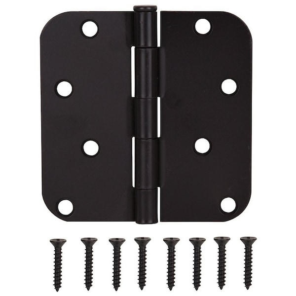 Prosource Door Hinge, Steel, Oil-Rubbed Bronze, Loose Pin, 180 deg Range of Motion, Screw Mounting - 20348ORX