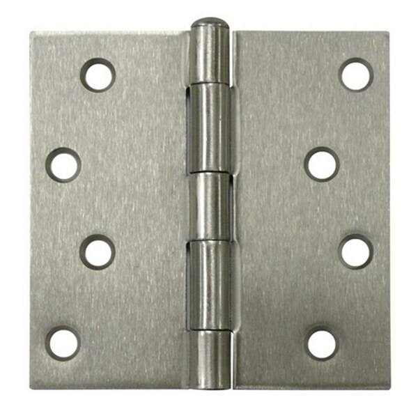 Patioplus 4 x 4 in. Square Hinge, Satin Nickel, Steel, 2PK - PA931619