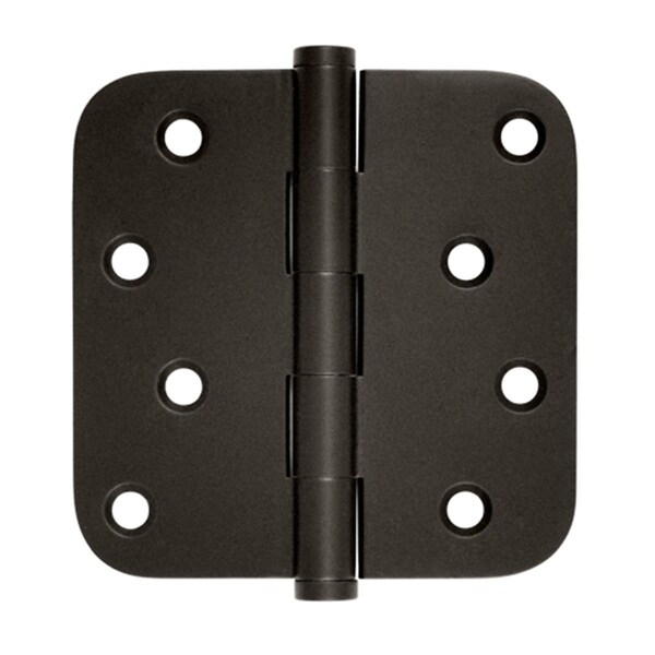 Patioplus 4 x 4 x 0.62 in. Radius Hinge, Zig-Zag, Oil Rubbed Bronze, Solid Brass, 2PK - PA877987