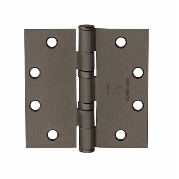 Pipers Pit 4 x 4 in. Square Corner Standard Weight 5 Knuckle Ball Bearing Hinge, No.55577 Oil Rubbed Bronze - PI1629966