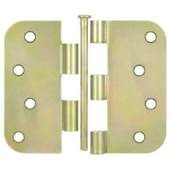 Deltana Zinc Dichromate Door and Butt Hinge - S44R5BK2D-UN