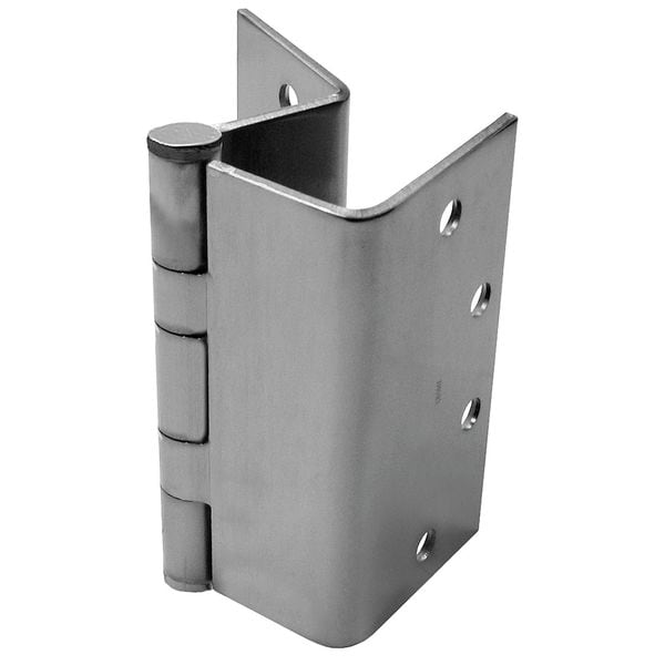 Best Butt Hinge, Steel, Full Mortise Mounting, 6 in Leaf W x 4 1/2 in Leaf H, Satin Chrome - CB278 4 5 26D SC DOOR HINGE  STL