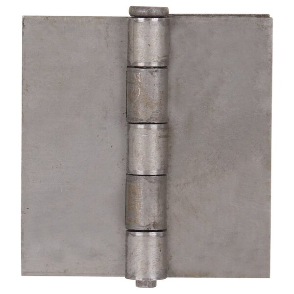 Prosource Door Hinge, 2-1/2 in W Door Leaf, 2-1/2 in H Door Leaf, 2.2 mm Thick Door Leaf, Steel, Plain Steel - LR-018-PS