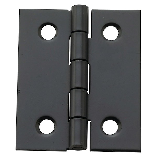 National Hardware Decorative Broad Hinge, 1-1/2 in H Door Leaf, 1/32 in Thick Door Leaf, Steel - N211-020