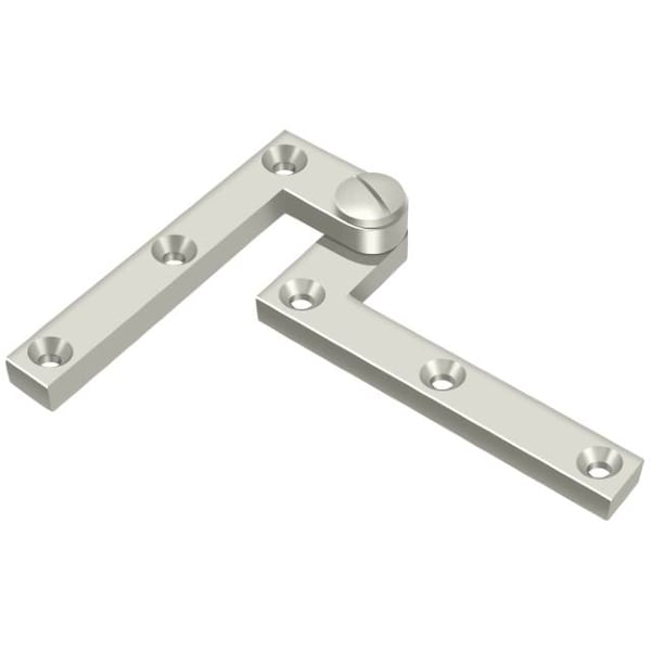 Deltana Bright Nickel Pivot Hinge, Holes per Leaf: 3 - PH60U14