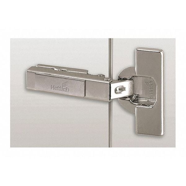 Zoro Select Butt Hinge, Steel, Concealed Mounting, 1 3/8 in Leaf W x 2 1/4 in Leaf H, Nickel - 45-420