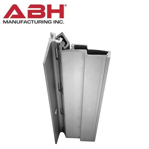 Abh ALUMINUM CONTINUOUS GEARED HINGES Full Mortise Models Clear 83" No Inset Swing Clear - ABH-A210HD-C-83-FM