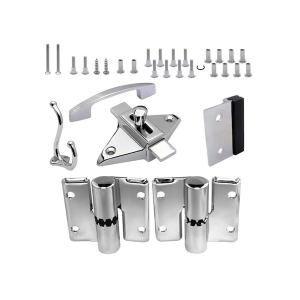 Richelieu Surface Hinge Hardware Kit for Outswing Door of 34inch 19 mm Thickness, Right - 204800140