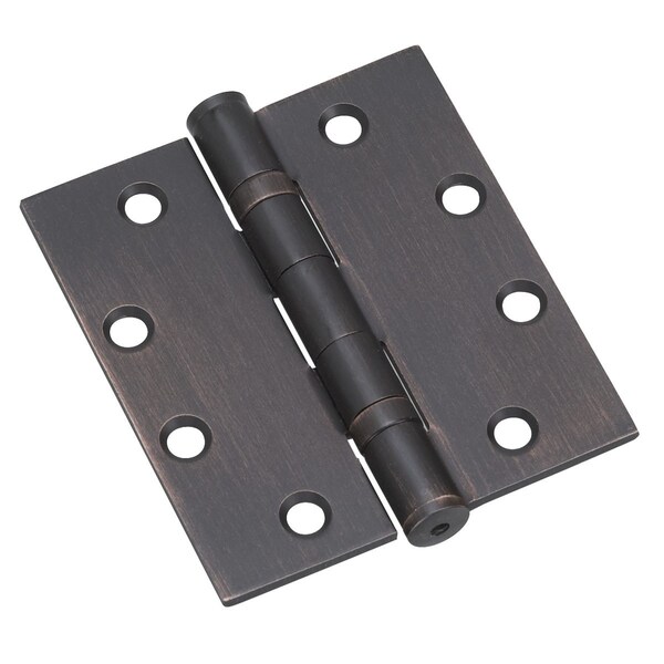 Richelieu 4inch 102 mm Full Mortise Ball Bearing Butt Hinge, OilRubbed Bronze - 4823ORBB