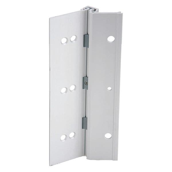 Ives Piano Hinge, Aluminum, Full Mortise Mounting, 1 15/16 in Leaf W x 83 in Leaf H, Satin Aluminum - 224HD US28 83IN