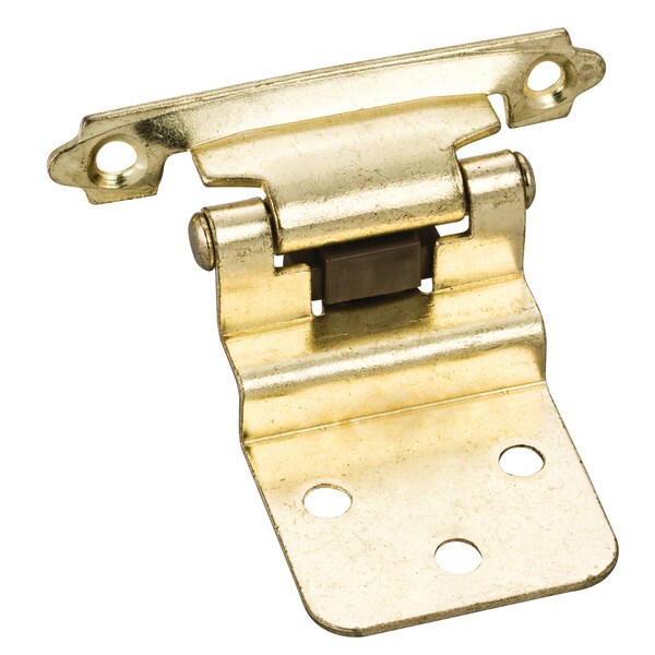 Hardware Resources Traditional 3/8In. Inset Hinge W/ Semi-Concealed Frame Wing, Polished Brass - P5922PB-R