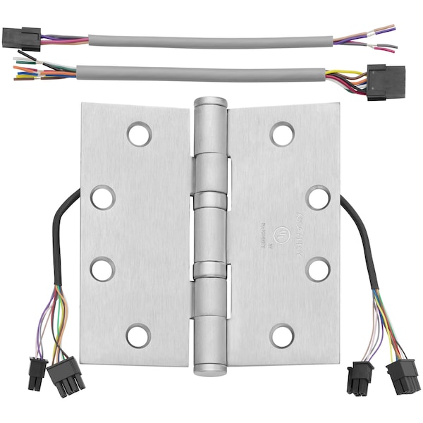 Mckinney Oil Bearing Butt Hinge, 4-1/2" x 4-1/2", US26D, QC12, Standard - TA2714 4-1/2X4-1/2 26D QC12