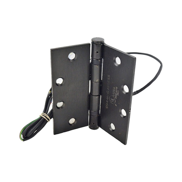Command Access 4-1/2" x 4-1/2" Electric 8 Wire BB1279 Hinge  Steel Base US10B Oil Rubbed Bronze Finish - ETH8W4545613BB79