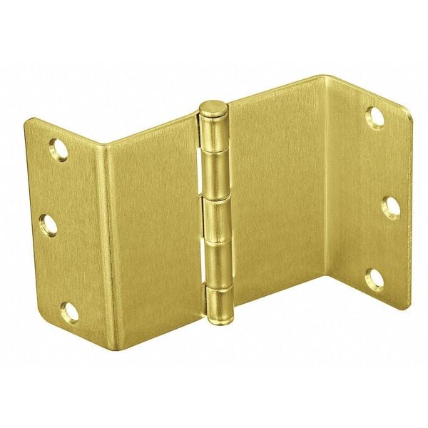 Mckinney Swing Clear Hinge, Steel, Flush Mounting, 1 1/4 in Leaf W x 3 1/2 in Leaf H, Satin Brass - 3 1/2 T2895 US4 1/4RC NL