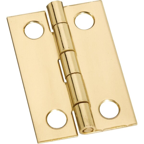 National 1-1/2 In. x 1 In. Medium Clear Coat Decorative Hinge - N211292