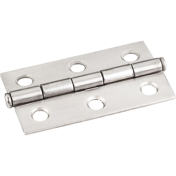Hardware Resources Stainless Steel 2-1/2"x1-1/2" Single Half Swaged Butt Hinge - 33527SS