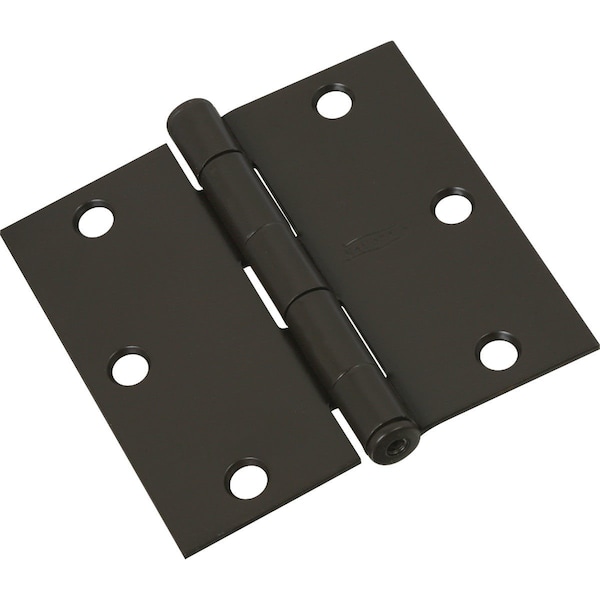 National 3-1/2 In. Square Oil Rubbed Bronze Door Hinge - N830203