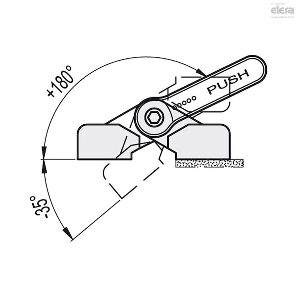 Elesa Hinges with friction brake, CFA.65-ERS-SH-6 - CFA-ERS
