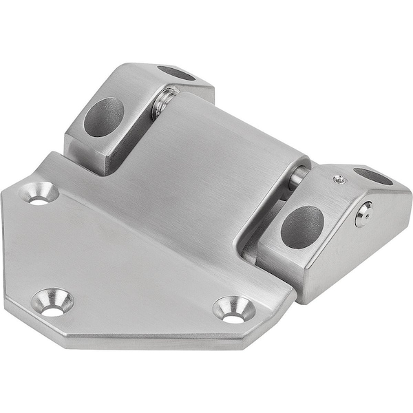 Kipp Hinge Screw On, Adjustable 114X100, Stainless Satin Finished Polished, Comp:Stainless, A1=17,  - K1346.06884617