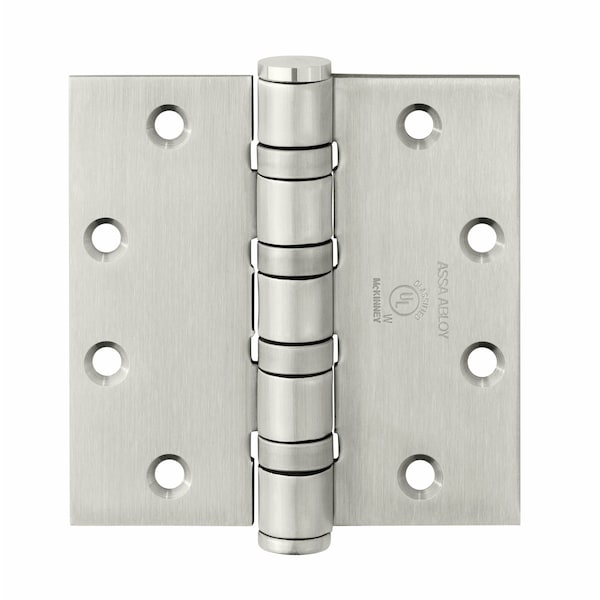 Mckinney Oil Bearing Butt Hinge, 5" x 4-1/2", US32D, Heavy - T4A3386 5X4-1/2 32D