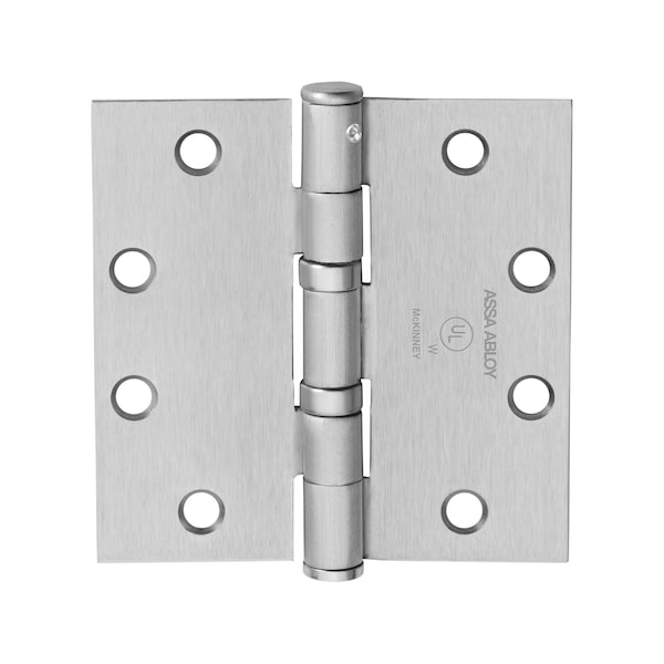 Mckinney Oil Bearing Butt Hinge, 4-1/2" x 4-1/2", US26D, NRP, STD, Steel Base - TA2314 4-1/2X4-1/2 26D NRP