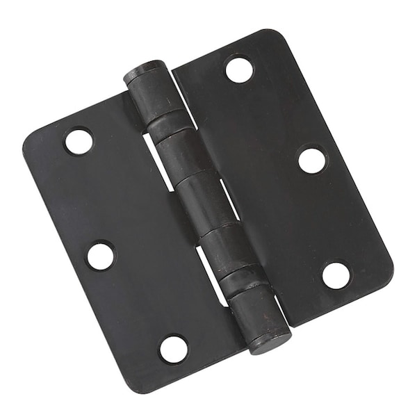 Richelieu 2Pack 3 12inch 89 mm Full Mortise Ball Bearing Butt Hinge, OilRubbed Bronze - 42821ORBB