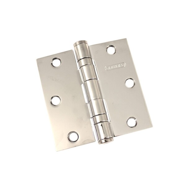 Richelieu 2Pack 3 12inch 89 mm Full Mortise Ball Bearing Butt Hinge, Chrome - 4821CB