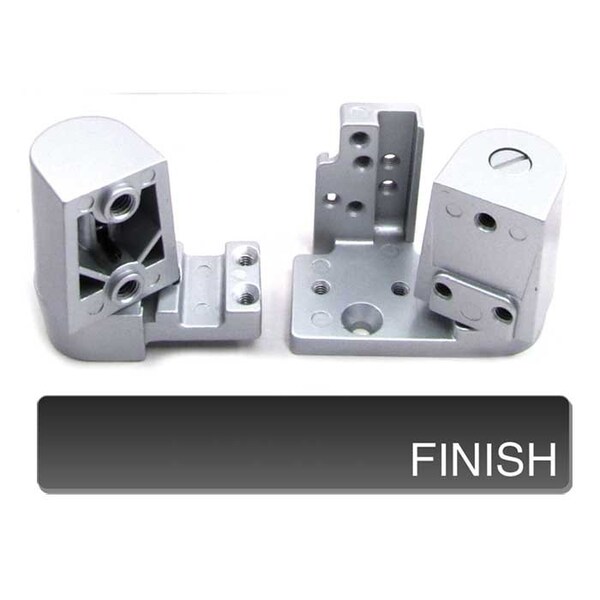 International Door Closers 3/4 Offset Pivot Set For Left 1/8 Recessed Doors, DU Baked Storefront Bronze Paint - OP-7001-DU-LH