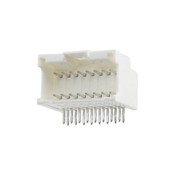 Molex Board Connector, 30 Contact(S), 2 Row(S), Male, Right Angle, 0.079 Inch Pitch, Solder Terminal,  - 559593030