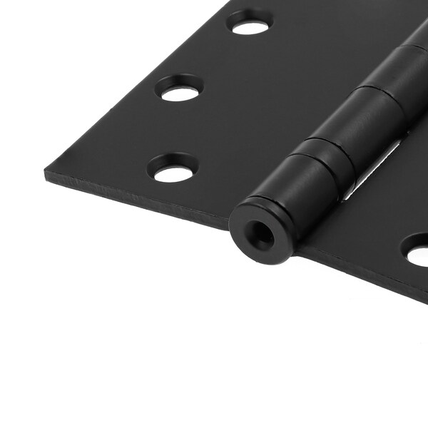 Prime-Line Door Hinge Commercial Smooth Pivot, 4-1/2 in. x 4-1/2 in. w/ Square Corners, Matte Black 3 Pack - U 1156483
