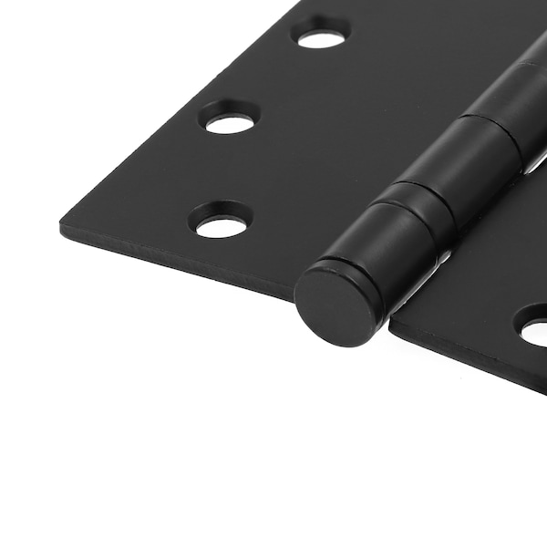 Prime-Line Door Hinge Commercial Smooth Pivot, 4-1/2 in. x 4-1/2 in. w/ Square Corners, Matte Black 3 Pack - U 1156483