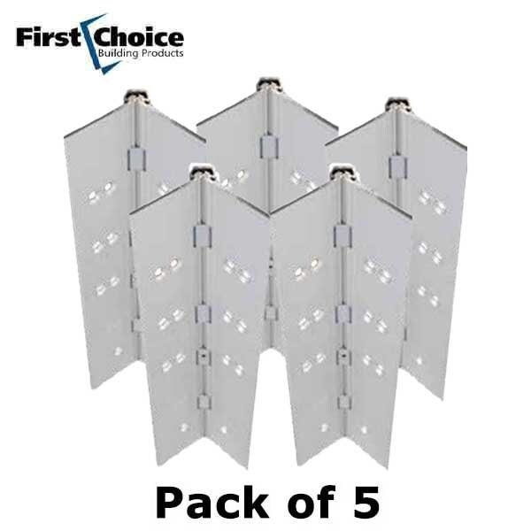 First Choice Fully Concealed Continuous Hinges - Optional Sizing - 3/32" inset - Aluminum Finish - FCH-FC240-95-CL