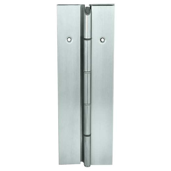 Markar Piano Hinge, Stainless Steel, Full Surface Mounting, 1 11/16 in Leaf W x 8 ft Leaf H - FS302-002-630-HT-MP