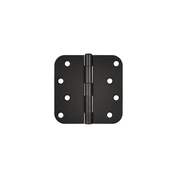 Deltana Oil Rubbed Bronze 4 x 4 Plain Bearing 5/8 Radius Corners Mortise Hinge, 10PK pairs - S44R510B-XCP10