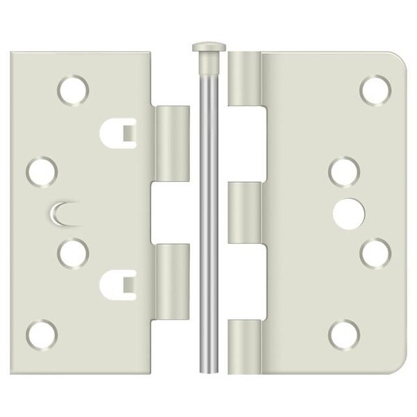 Deltana White Door and Butt Hinge, Holes per Leaf: 4 - EN4404USPW-UN