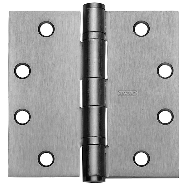 Stanley Ball Butt Hinge, 4-1/2" x 5", US32D, NRP - FBB191NRP 5X4-1/2 32D