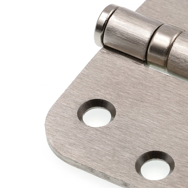Prime-Line Door Hinge Commercial Smooth Pivot, 4 in. w/ Square & 5/8 in.Corners, Satin Nickel 3 Pack - U 1157353